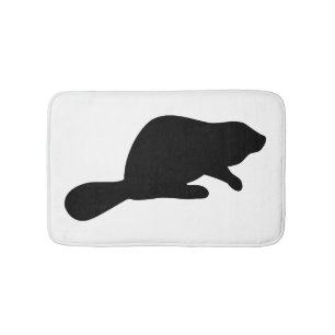 Alfombrilla De Baño Silueta del castor