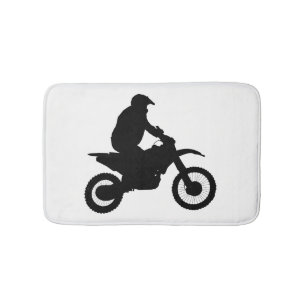 Alfombrilla De Baño Silueta del motocrós