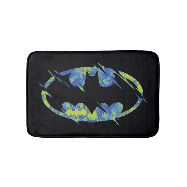 Alfombrilla De Baño Símbolo de Batman eléctrico hacia arriba (Anverso)