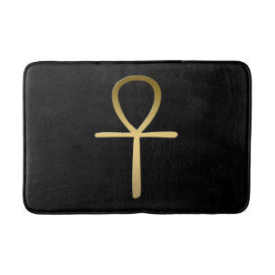 Alfombrilla De Baño Símbolo egipcio cruzado de Ankh