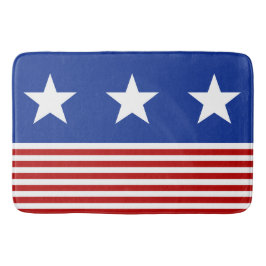 Alfombrilla De Baño Símbolos simples Estrellas y franjas + tus ideas