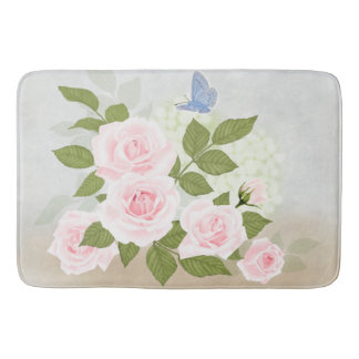 Alfombrilla De Baño Sinfonía-Rosas rosados