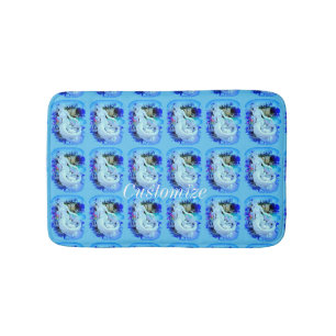 Alfombrilla De Baño Sirena blanca sentada Thunder_Cove