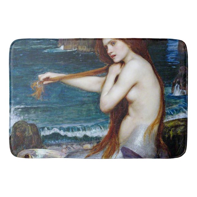 Alfombrilla De Baño Sirena, John William Waterhouse (Anverso)