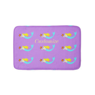 Alfombrilla De Baño Sirena rubia con Star Thunder_Cove