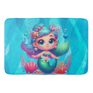 Alfombrilla De Baño Sirena submarina