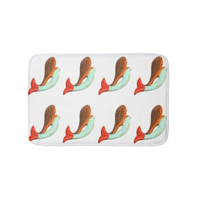 Alfombrilla De Baño sirenas de cola azul (Anverso)