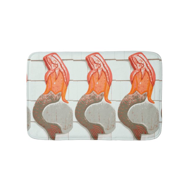 Alfombrilla De Baño sirenas del redhead que se sientan (Anverso)