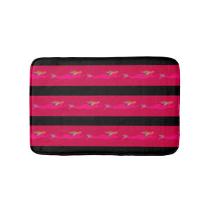 Alfombrilla De Baño sirenas rosadas que nadan cualquier fondo