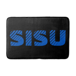 Alfombrilla De Baño SISU Finlandés Sauna Bath Mat (Negro)