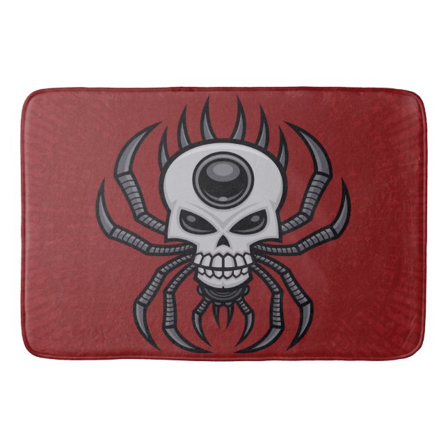 Alfombrilla De Baño Skull Spider (Anverso)