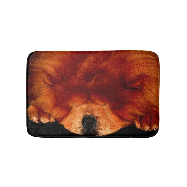 Alfombrilla De Baño Sleeping Chow Chow bmcna (Anverso)
