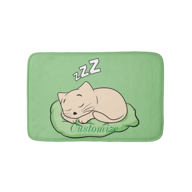 Alfombrilla De Baño Sleeping Kitty Thunder_Cove (Anverso)