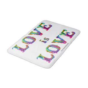 Alfombrilla De Baño SlipperyJoe el amor es amor goteando derretido din