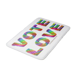 Alfombrilla De Baño SlipperyJoe voto amor igualdad pelaje de colores d