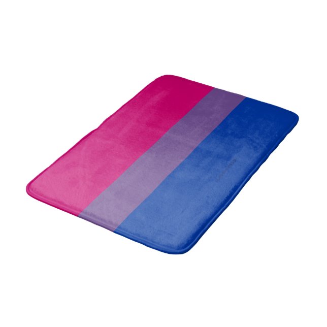 Alfombrilla De Baño SlipperyJoe's Bisexual Pride Flag lavender-pink bl (Angular)