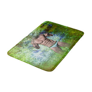 Alfombrilla De Baño SlipperyJoe's hombre adulto muy musculoso sin cami