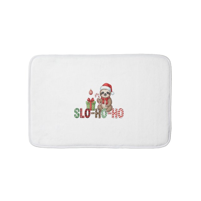 Alfombrilla De Baño Slo Ho Ho Xmas Sloth (Anverso)