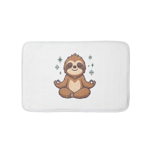 Alfombrilla De Baño Sloth Yoga Sloth (Anverso)
