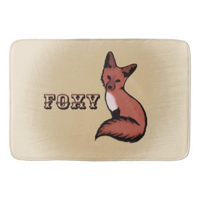 Alfombrilla De Baño Sly Red Foxy Fox (Anverso)