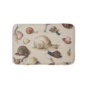 Alfombrilla De Baño Snail Garden Mascota Gastropod Slug Caracoles botá