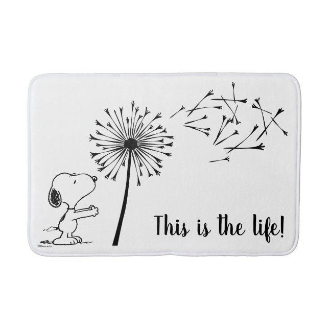 Alfombrilla De Baño Snoopy con Dandelion (Anverso)