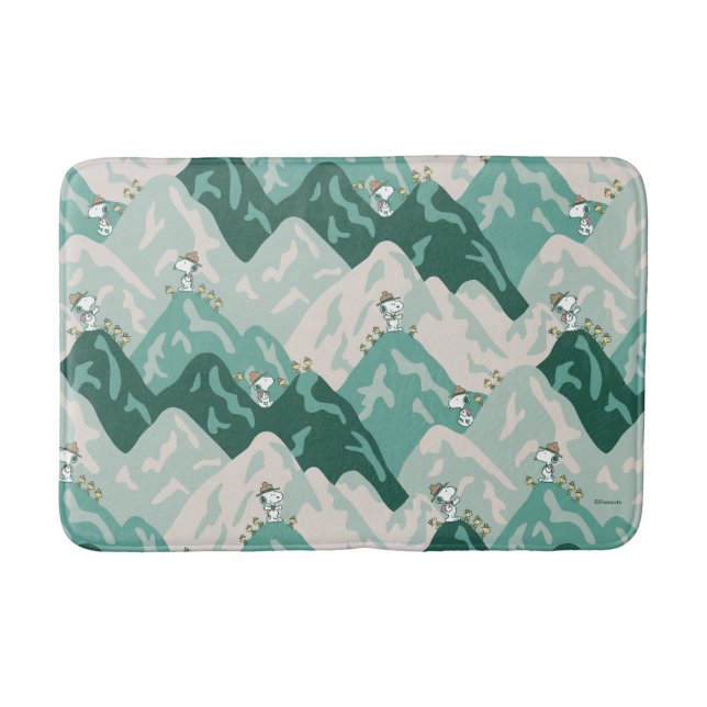 Alfombrilla De Baño Snoopy Great Outdoor Pattern (Anverso)