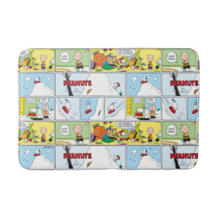 Alfombrilla De Baño Snoopy Sled Riding Food Dish