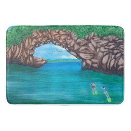 Alfombrilla De Baño Snorkeling en el paraíso