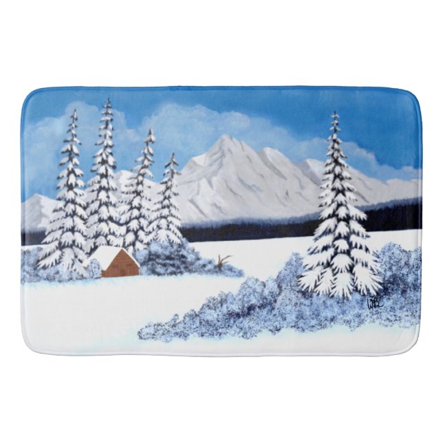 Alfombrilla De Baño Snowley Winter Bright (Anverso)