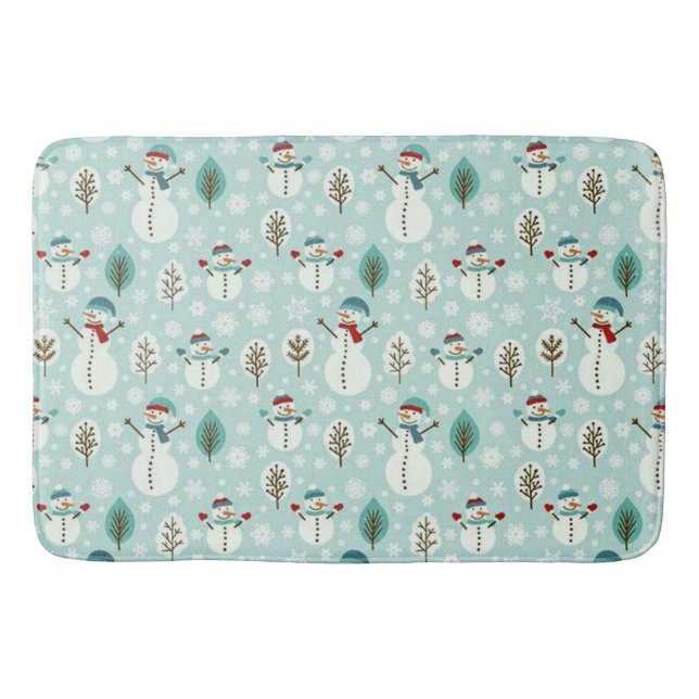 Alfombrilla De Baño Snowman (Anverso)