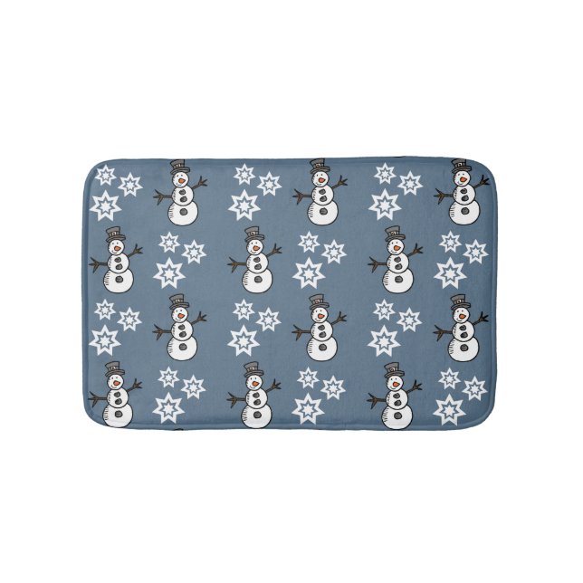 Alfombrilla De Baño Snowman (Anverso)