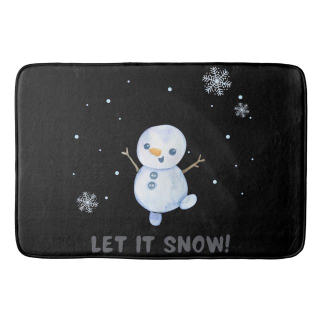 Alfombrilla De Baño Snowman (Anverso)