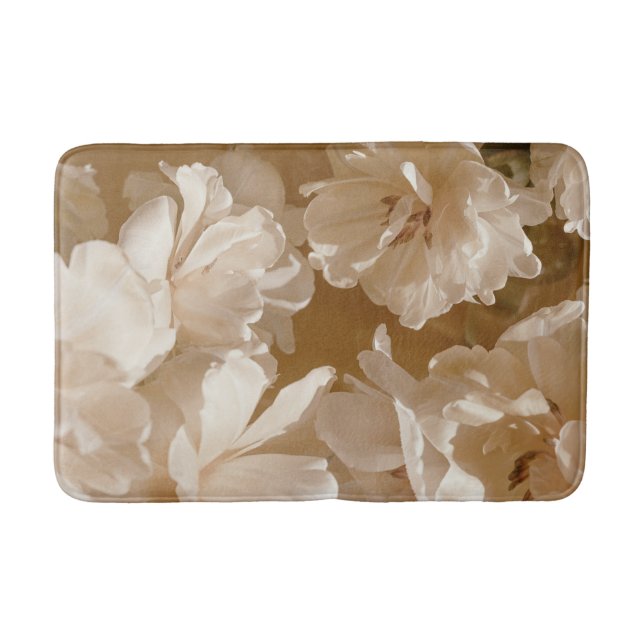 Alfombrilla De Baño Sofisticado floral suave (Anverso)