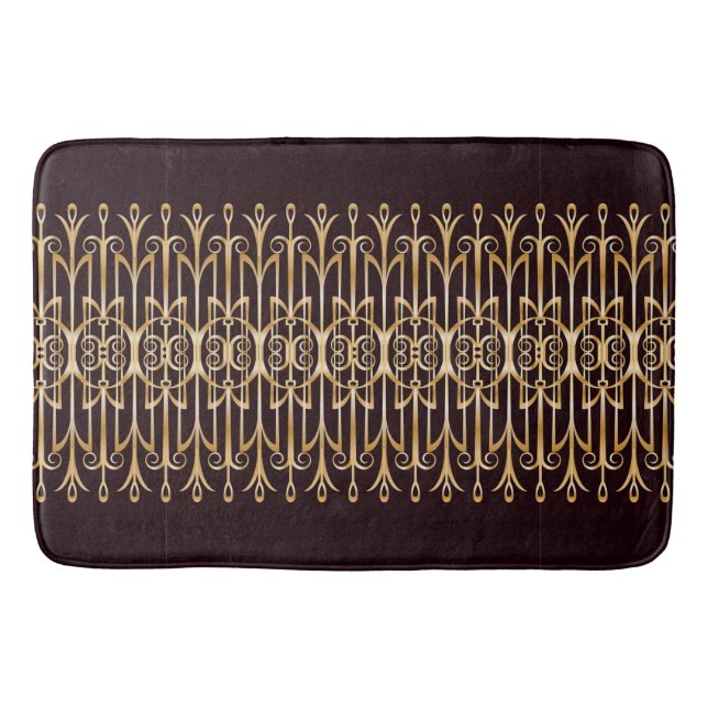 Alfombrilla De Baño Sofisticado tema Art Deco Bath Mat (Anverso)