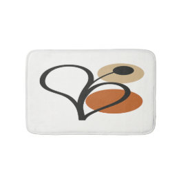 Alfombrilla De Baño Soft Bloom Botánico Contemporáneo