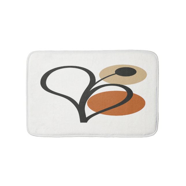 Alfombrilla De Baño Soft Bloom Contemporary Botanical  (Anverso)