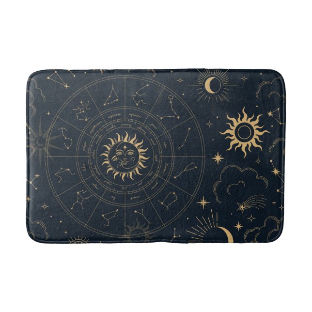 Alfombrilla De Baño Sol celeste y místico lunar (Anverso)