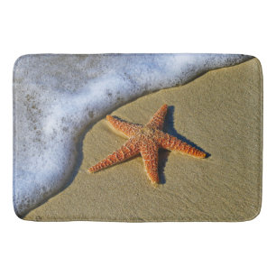 Alfombrilla De Baño Solas estrellas de mar en la playa