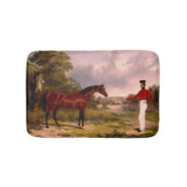 Alfombrilla De Baño Soldado con el caballo de un oficial