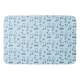 Alfombrilla De Baño Solo notado azul