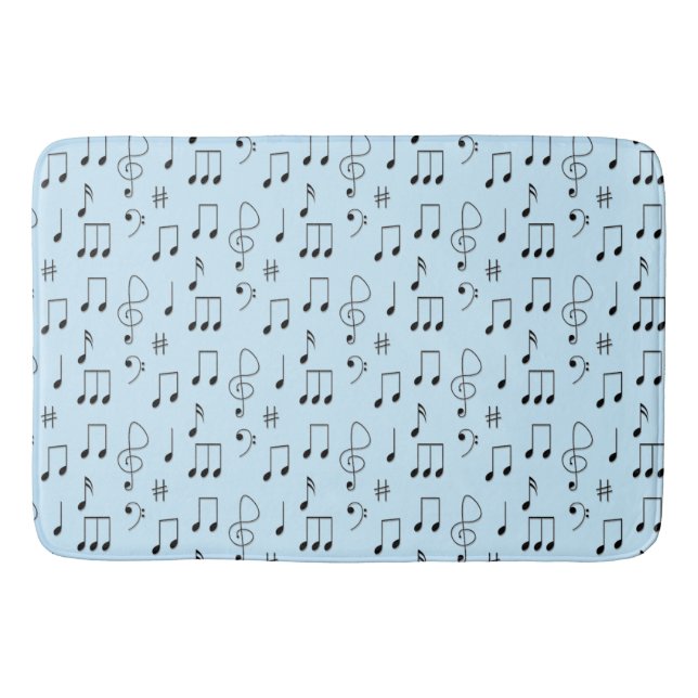 Alfombrilla De Baño Solo notado azul (Anverso)
