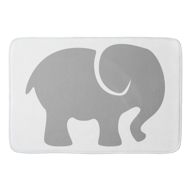 Alfombrilla De Baño Sólo un elefante gris (Anverso)