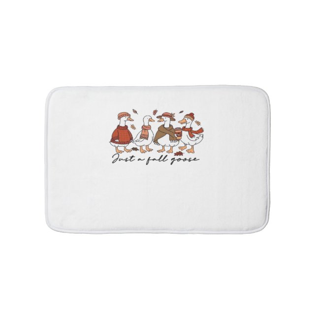 Alfombrilla De Baño Sólo una camiseta sobredimensionada de ganso otoño (Anverso)