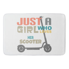 Alfombrilla De Baño Sólo una chica que ama su moto
