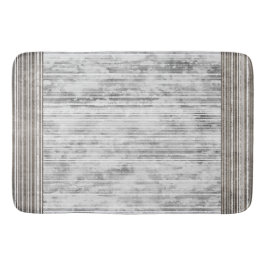 Alfombrilla De Baño Sombras de mármol gris y patrón de rayas