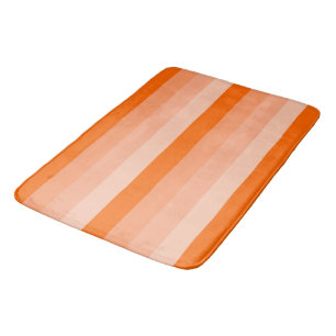 Alfombrilla De Baño Sombras de rayas anaranjadas