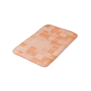 Alfombrilla De Baño Sombras personalizados de las plazas de Peach Fuzz