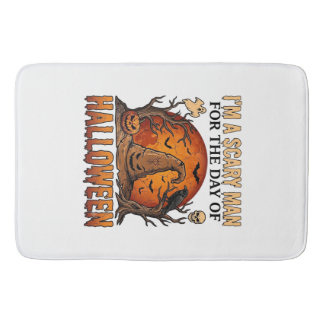 Alfombrilla De Baño Sombrero de Bruja de Halloween Hombre Espantoso Lu