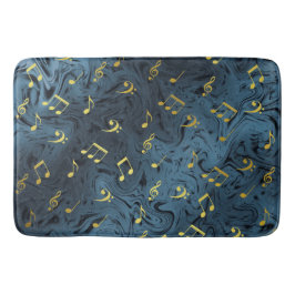 Alfombrilla De Baño sonido, metalizado, música, musical, signo, nota, 